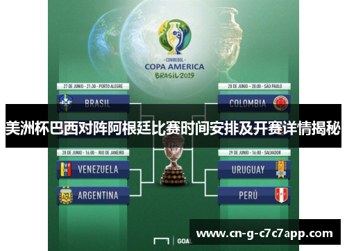 美洲杯巴西对阵阿根廷比赛时间安排及开赛详情揭秘