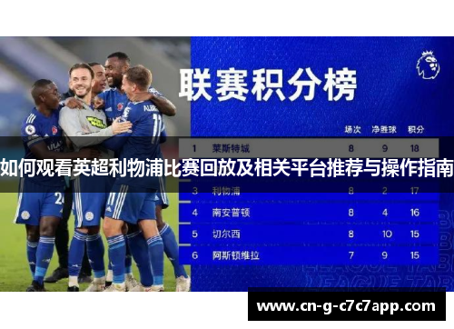 如何观看英超利物浦比赛回放及相关平台推荐与操作指南 如何观看英超利物浦比赛回放及相关平台推荐与操作指南